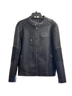 Men’s Affliction “Live Fast” Moto Jacket Size Large
